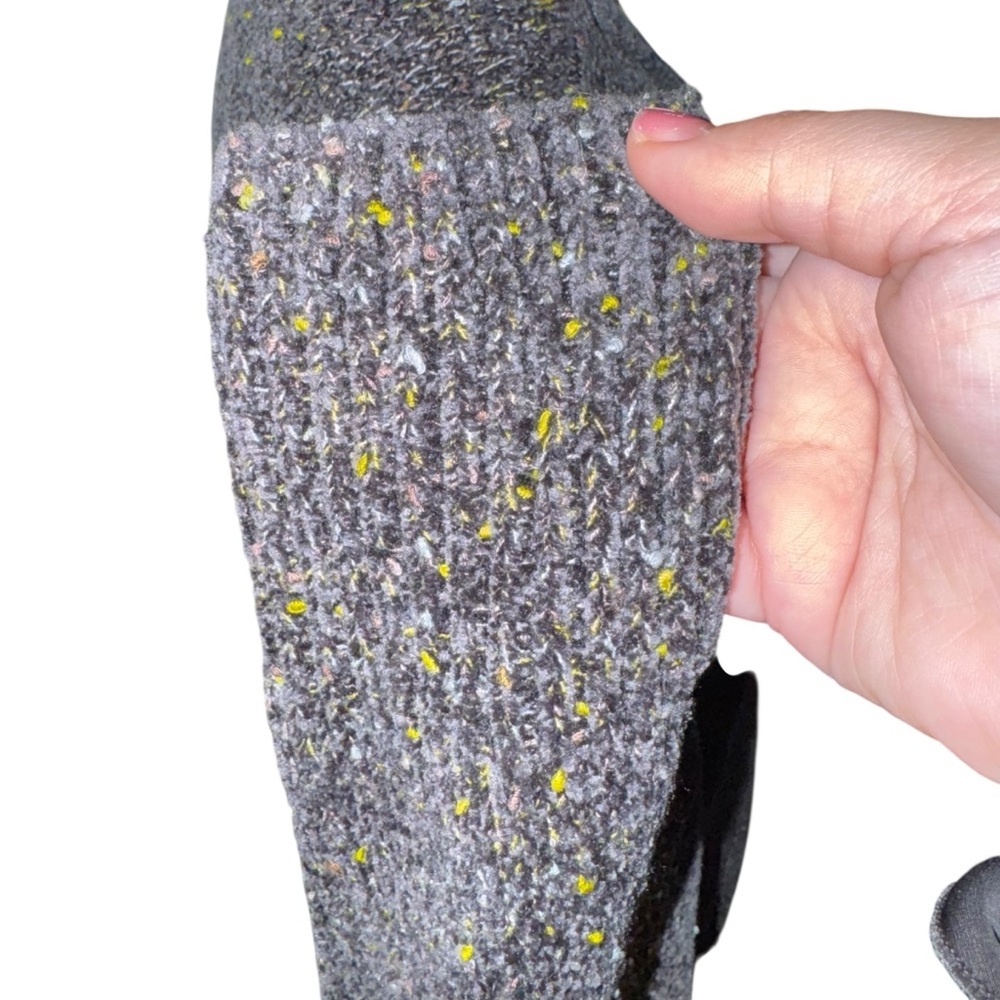 PRANA Cypris Speckled Marled Knit Sweater Gray Chenille Boatneck Tunic Size L - Picture 7 of 15
